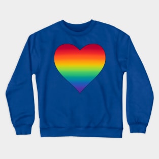 Rainbow Heart Crewneck Sweatshirt